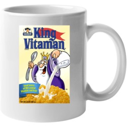 King Vitaman Box Greatest Cereal Of All Time Breakfast Fan Foodie Mug 