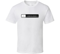 Slide To Unlock Funny T Shirt