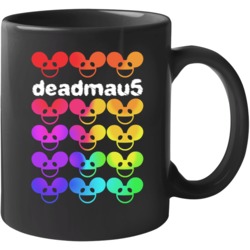 Deadmau5 Dj Colorful Mask Logo Fan Rave Mug