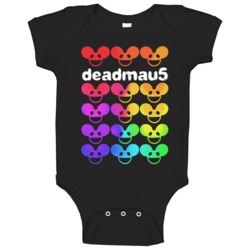 Deadmau5 Dj Colorful Mask Logo Fan Rave Baby One Piece