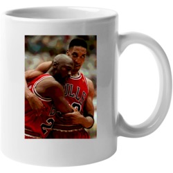Michael Jordan Scottie Pippen The Flu Game 1997 Finals Chicago Basketb