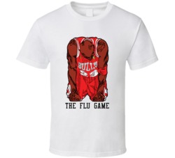Michael Jordan The Flu Game 1997 Finals Chicago Basketball Fan T Shirt
