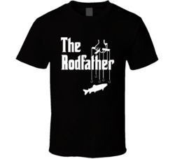 The Rodfather Avid Fishermans Godfather Parody T Shirt