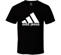 Adidas Add Jesus Parody Funny T Shirt