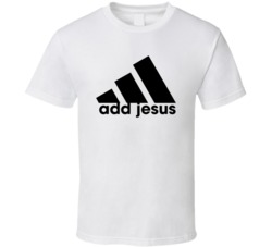 Adidas Add Jesus Parody T Shirt