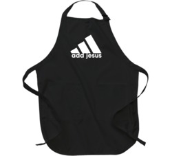 Adidas Add Jesus Parody Funny Apron