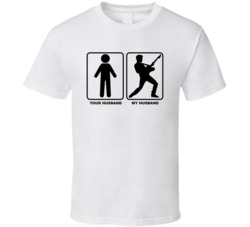 Your Husband My Husband Rock Star Guitar Player T Shirt