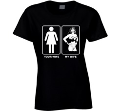 Your Wife My Retro Wonder Woman Ladies T Shirt