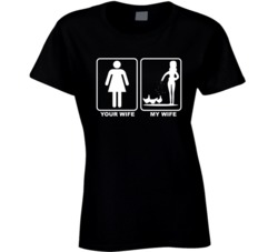 Your Wife My Chicken Feed Farmer Ladies T Shirt