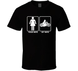 Your Wife My Biker Wife Motorcycle Funny T Shirt