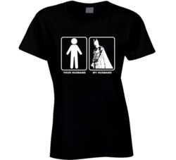 Your Husband My Husband Batman Ladies T Shirt
