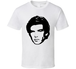 Remington Steele Pierce Brosnan 80s Tv Show Character Fan T Shirt