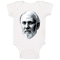 Gregg Popovich San Antonio Basketball Coach Big Head Fan Baby One Piec