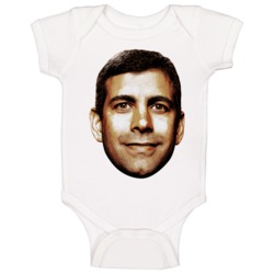 Brad Stevens Boston Basketball Coach Big Head Fan Baby One Piece