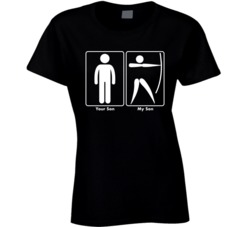 Your Son My Son Archery Sport Ladies T Shirt