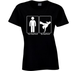 Your Boyfriend My Boyfriend Breakdancing Sport Ladies T Shirt