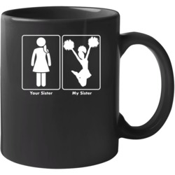 Your Sister My Sister Cheerleading Cheerleader Sport Mug