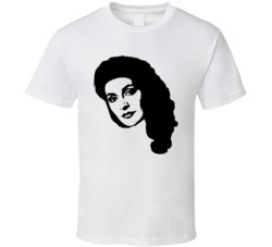 Deanna Troi Marina Sirtis Star Trek  80s Tv Show Character Fan T Shirt
