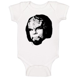 Worf Star Trek Michael Dorn 80s Tv Show Character Fan Baby One Piece