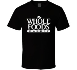 Whole Foods Market Grocery Store Company Logo Vintage Grunge Look T Sh
