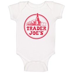 Trader Joe's Grocery Store Company Logo Baby One Piece