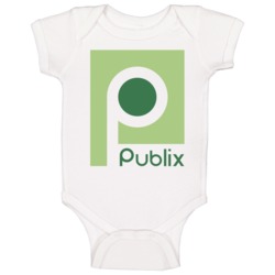 Publix Grocery Store Logo Baby One Piece