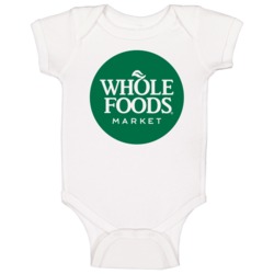 Whole Foods Market Grocery Store Logo Baby One Piece