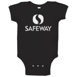 Safeway Grocery Store Logo Vintage Grunge Look Baby One Piece