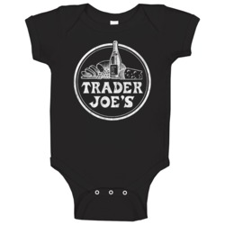 Trader Joe's Grocery Store Company Logo Vintage Grunge Look Baby 