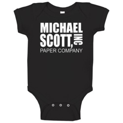 Michael Scott Inc Paper Company The Office Baby One Piece
