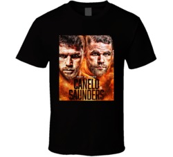 Canelo Vs Saunders Mma Fight Card Poster Fan T Shirt