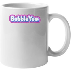 Grape Bubble Yum Gum Retro Candy Wrapper Logo Mug