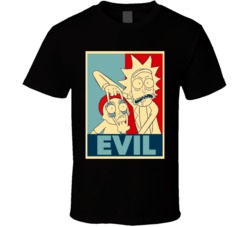 Rick And Morty Evil Cartoon Hope Poster Style T Shirt