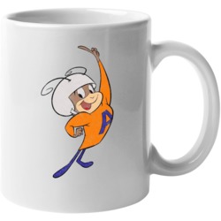 Atom Ant Cartoon Vintage Grunge Worn Look Mug