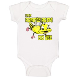 I'm A Romper Room Do Bee Vintage Grunge Worn Look Baby One Piece