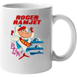 Roger Ramjet Vintage Cartoon Mug