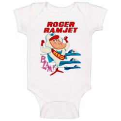 Roger Ramjet Vintage Cartoon Baby One Piece