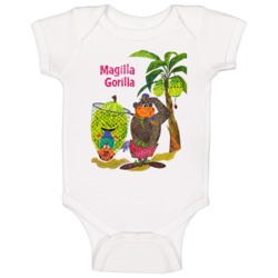 Magilla Gorilla Vintage Cartoon Grunge Worn Look Baby One Piece