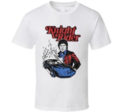 Knight Rider Bubble Gum Card Retro Tv Series Fan Poster T Shirt