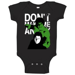 Don't Make Me Angry The Incredible Hulk Retro Poster Fan Baby One