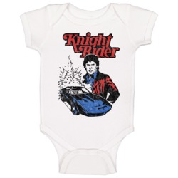 Knight Rider Bubble Gum Card Retro Tv Series Fan Poster Baby One Piece