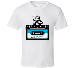 Felix The Cat Old School Mixtape Cartoon Retro T Shirt