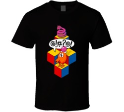 Q Bert Retro Cartoon T Shirt