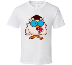 Tootsie Roll Pop Owl Retro Cartoon T Shirt