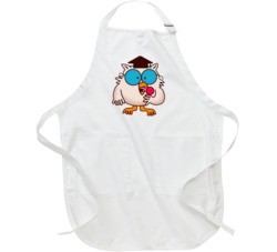 Tootsie Roll Pop Owl Retro Cartoon Apron