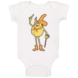 Hanker For A Hunka Cheese Retro Cartoon Baby One Piece