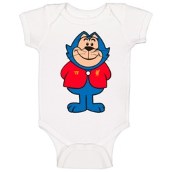 Benny The Ball Cat Retro Cartoon Baby One Piece