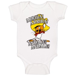 Speedy Gonzales Arriba Arriba Andale Retro Cartoon Baby One Piece