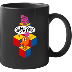 Q Bert Retro Cartoon Mug