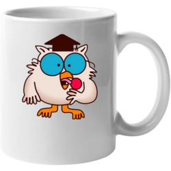 Tootsie Roll Pop Owl Retro Cartoon Mug